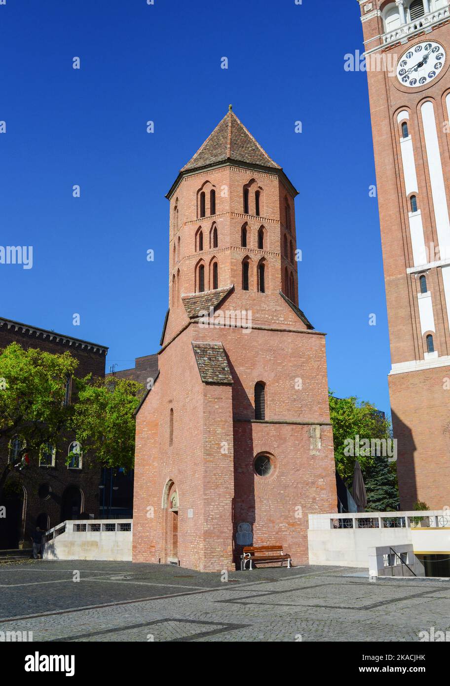 Szeged city Hungary The Domotor tower landmark architecture Stock Photo