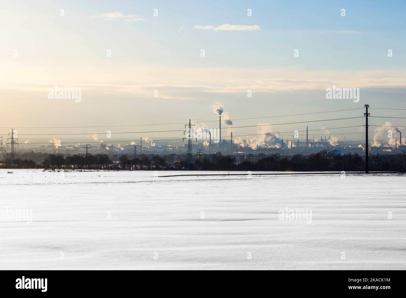 industry in winter time Stock Photo - Alamy
