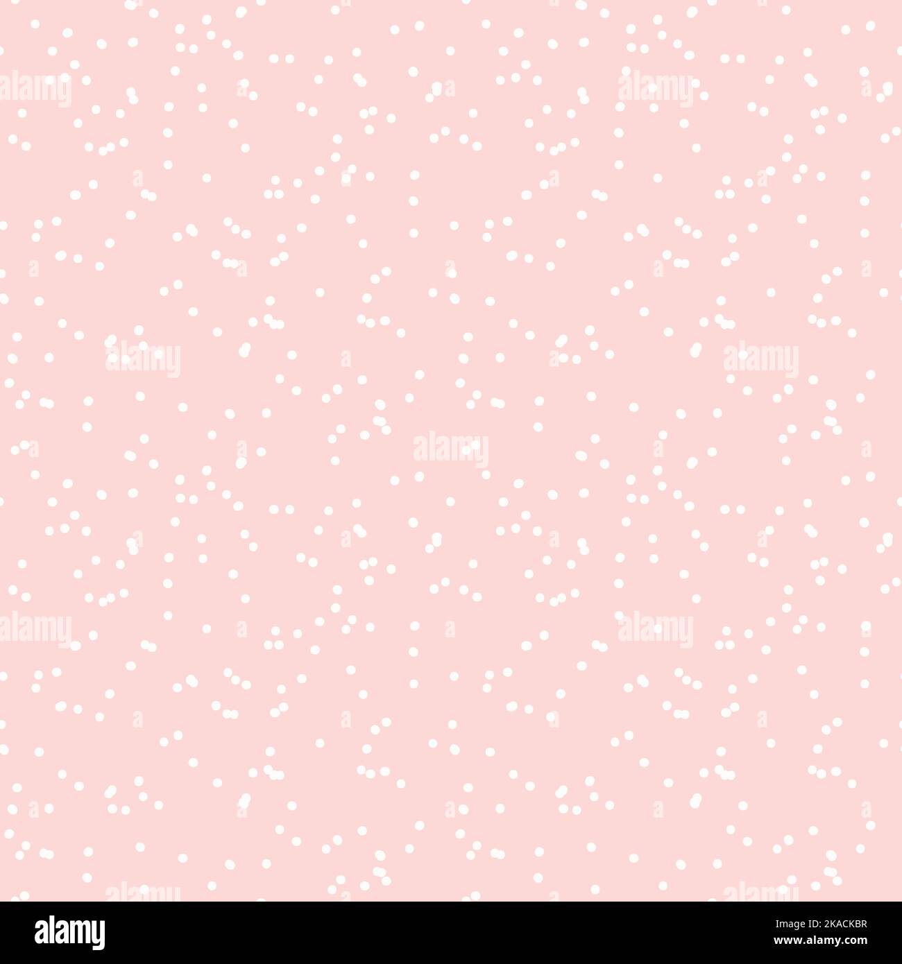 Hand drawn seamless pink irregular random dot and spot texture, vector ...