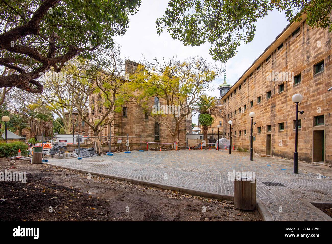 Part of an $18m program of renovation and restoration of the heritage listed National Art School buildings that originally formed Darlinghurst Gaol Stock Photo