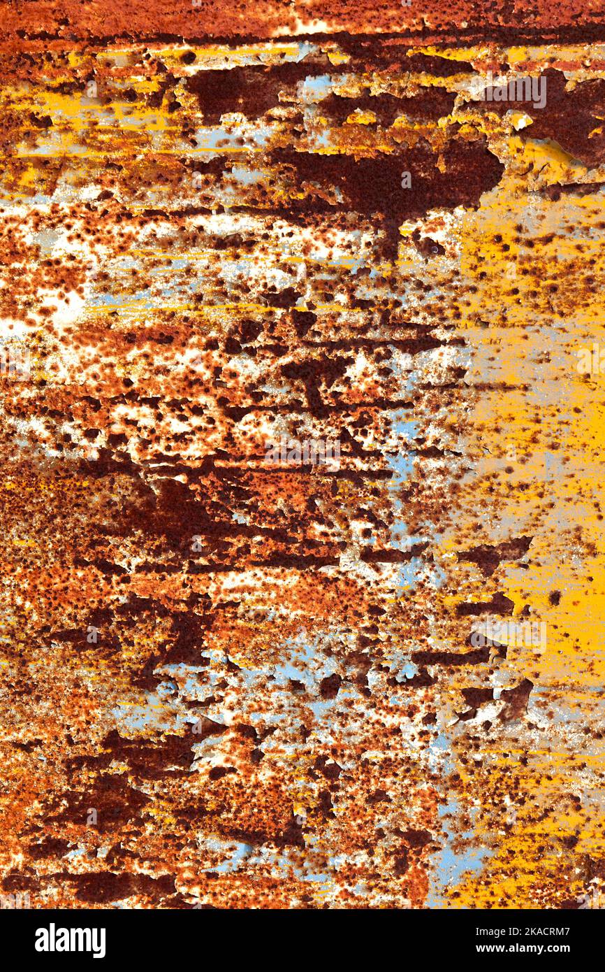 rusty grunge metal background of an old watertank Stock Photo - Alamy
