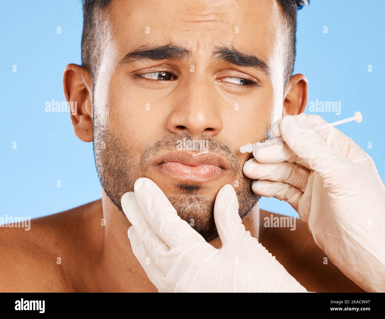 Man scared hands face hi-res stock photography and images - Alamy