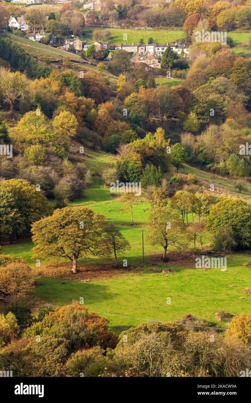 Shibden valley, Halifax, West Yorkshire, UK 2nd Nov, 2022 UK Weather