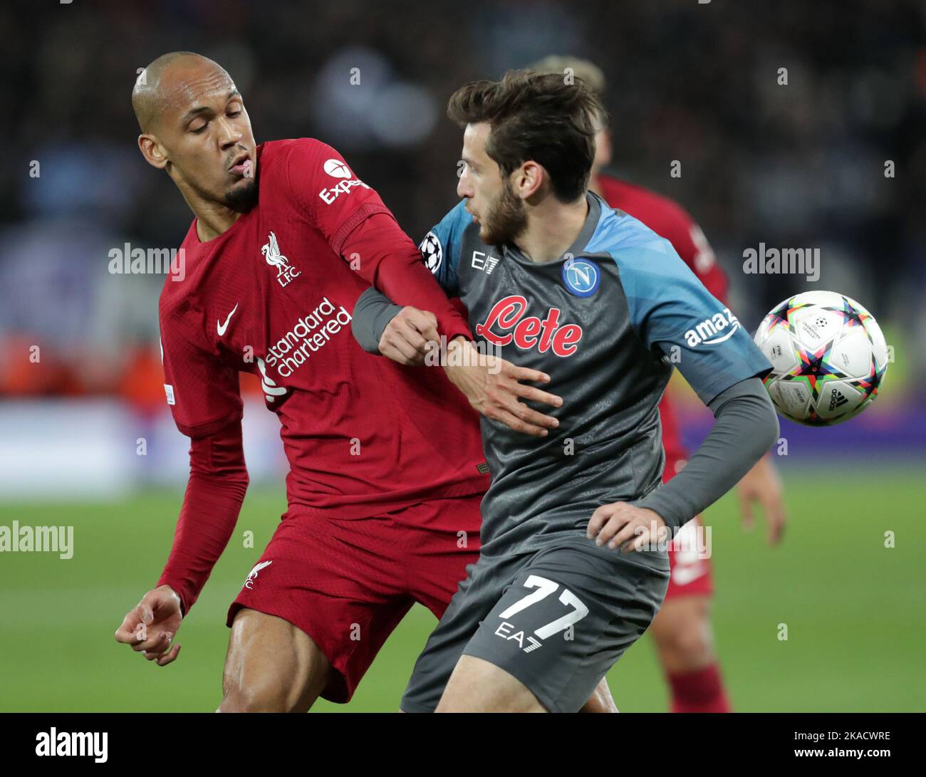 Liverpool November 1st November 2022, Anfield Stadium, Liverpool, England: Champions ...