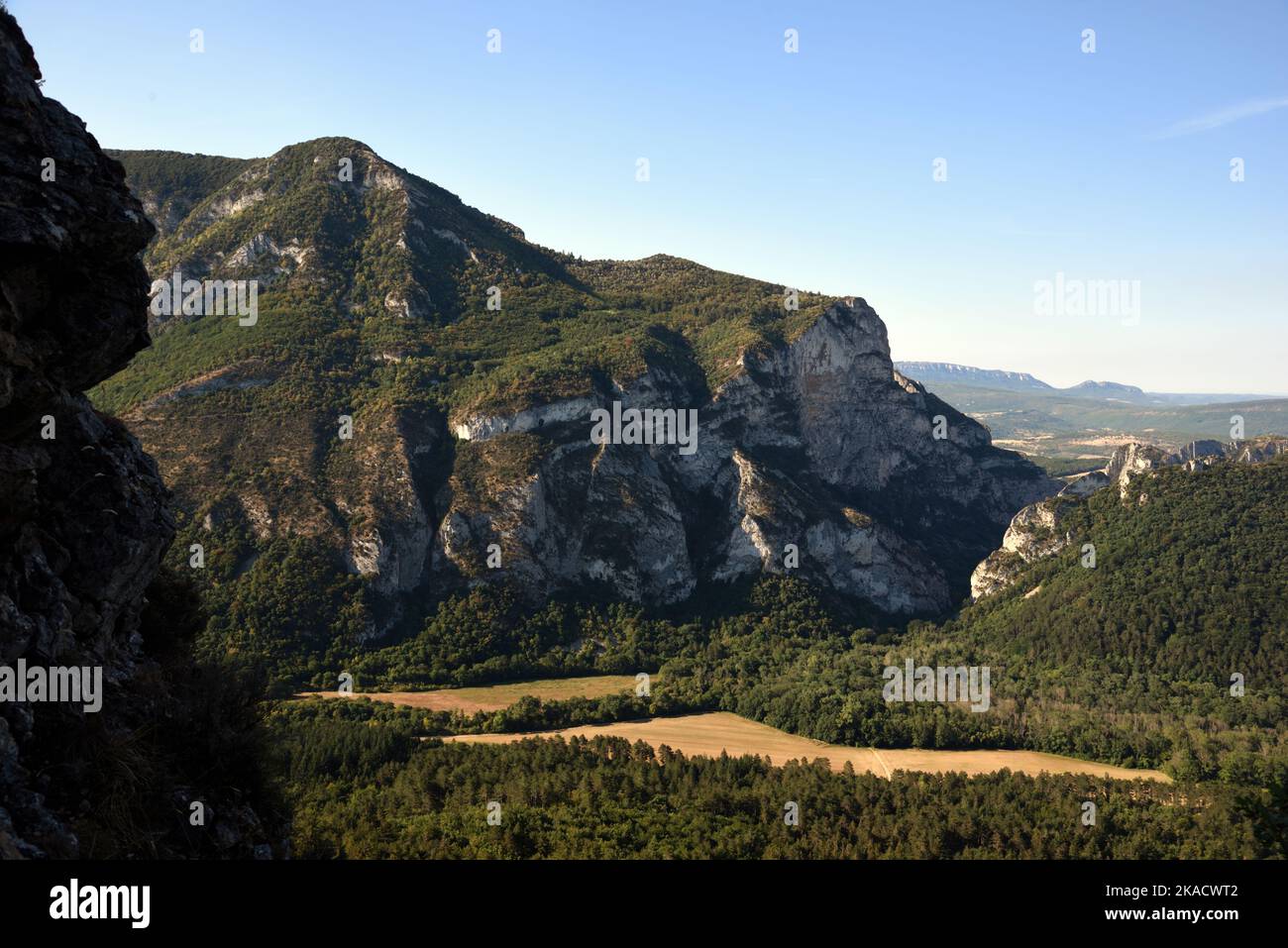 Saou Forest, Forest of Saou or Forêt de Saou, a Notable Example of a Geological Syncline, Drôme Provence France Stock Photo