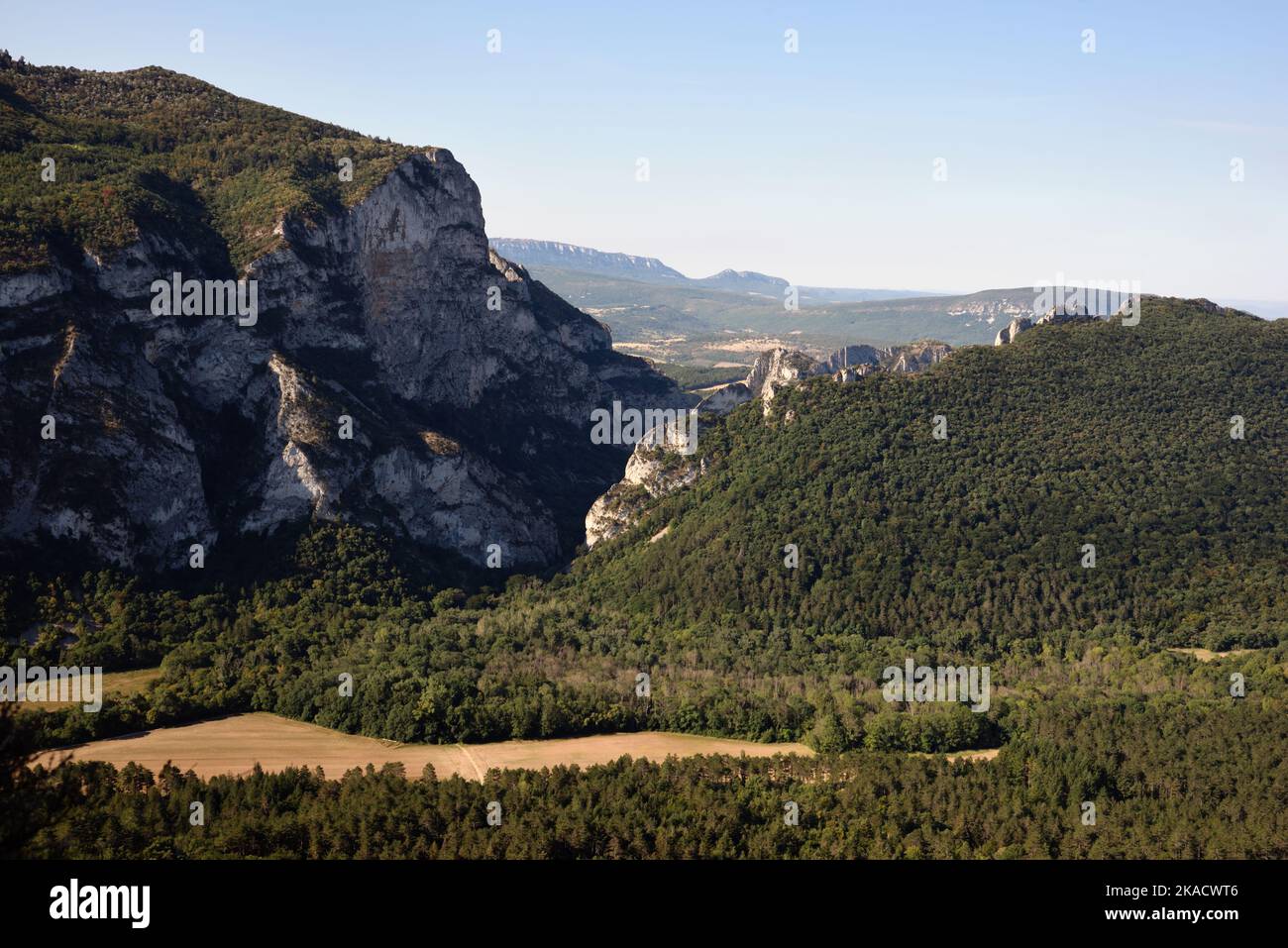 Saou Forest, Forest of Saou or Forêt de Saou, a Notable Example of a Geological Syncline, Drôme Provence France Stock Photo