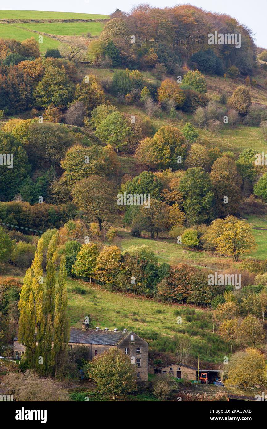 Shibden valley, Halifax, West Yorkshire, UK 2nd Nov, 2022 UK Weather