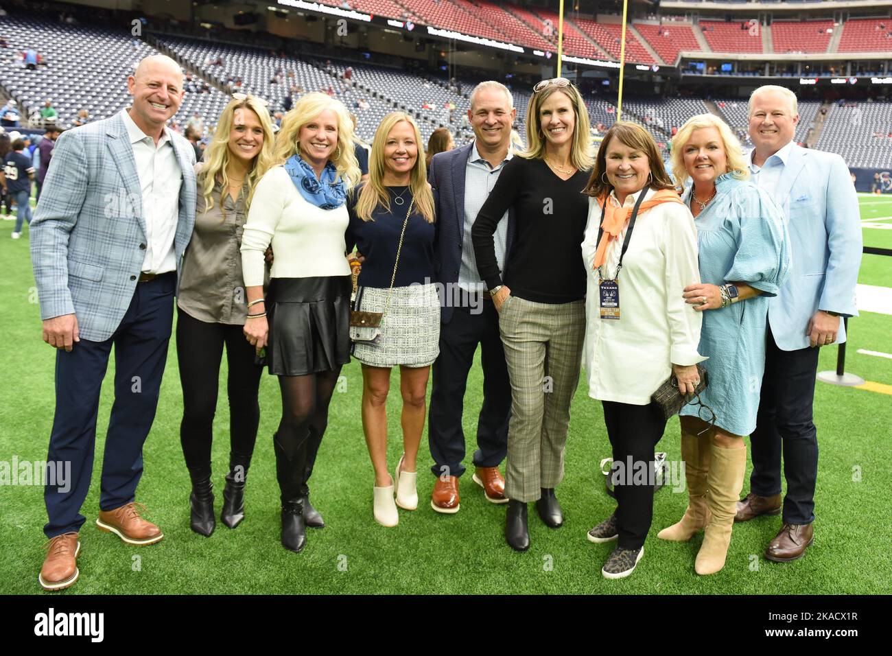 Amy Adams Strunk (3rd from the right) and friends at the NFL Football