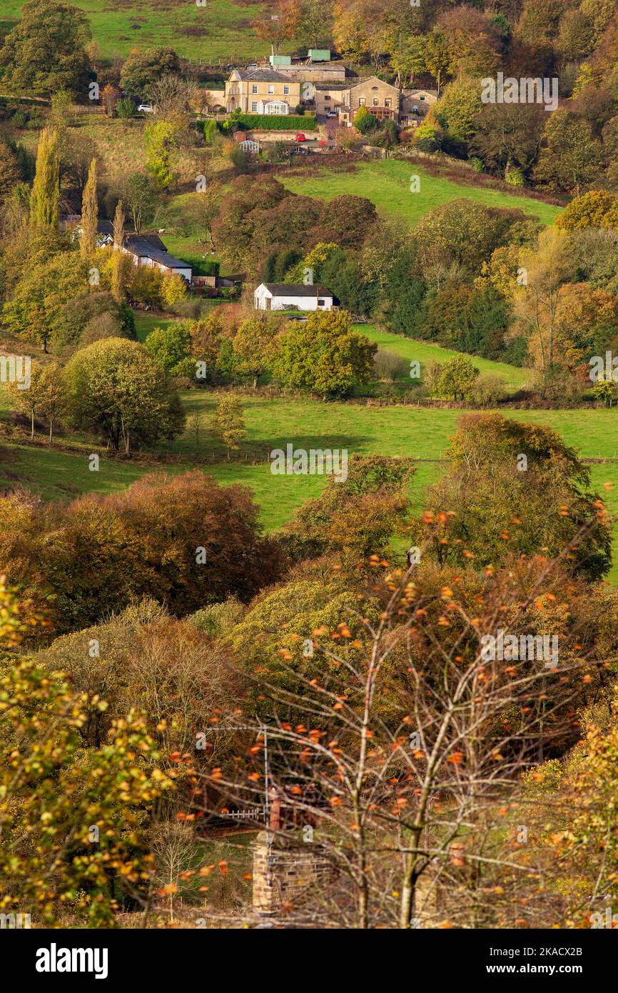 Shibden valley, Halifax, West Yorkshire, UK 2nd Nov, 2022 UK Weather