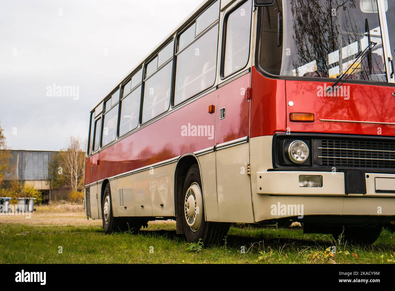 Old bus from the Eastern bloc Stock Photo