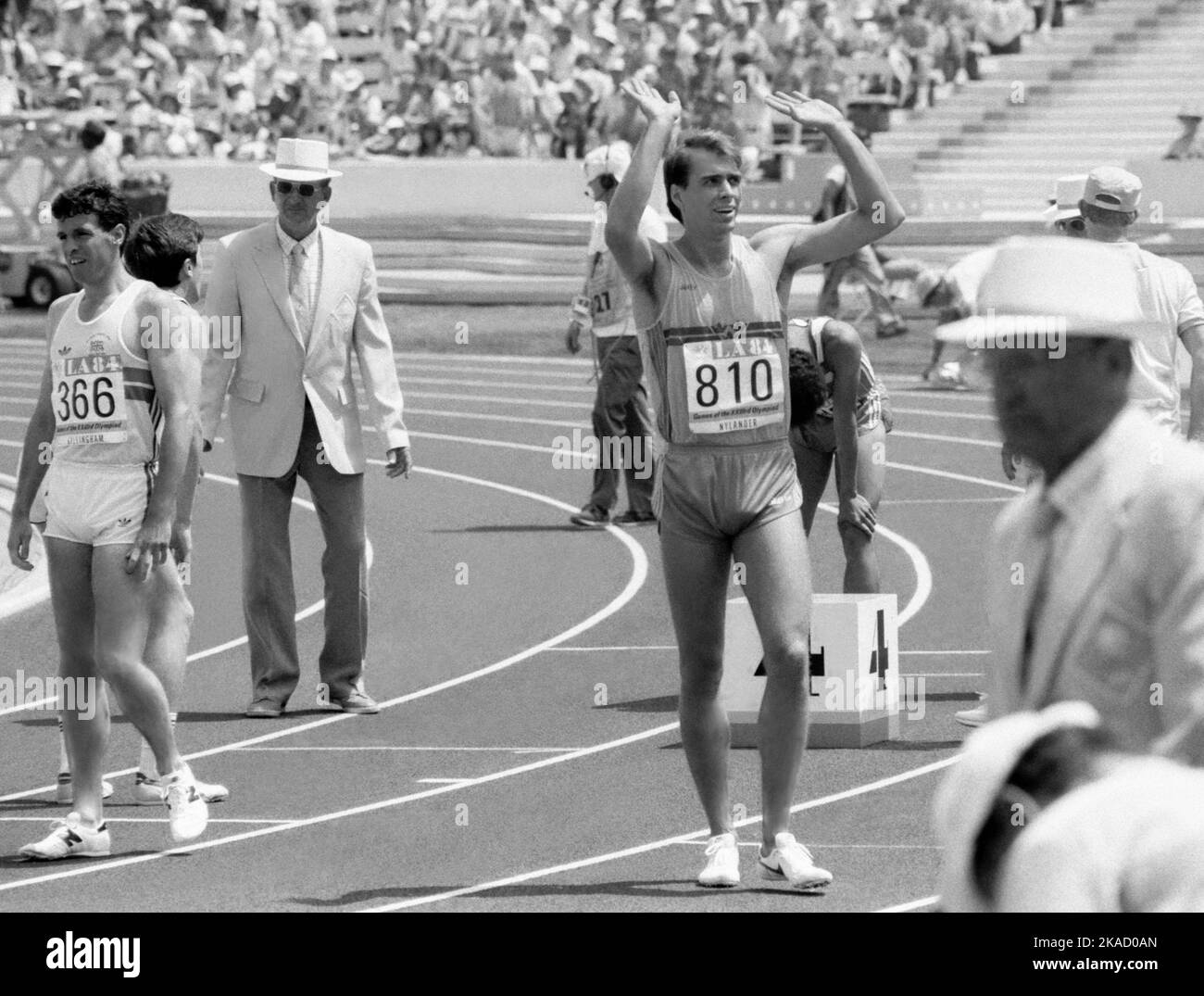 Athletics - Los Angeles Olympic Games 1984 - Decathlon Stock Photo - Alamy