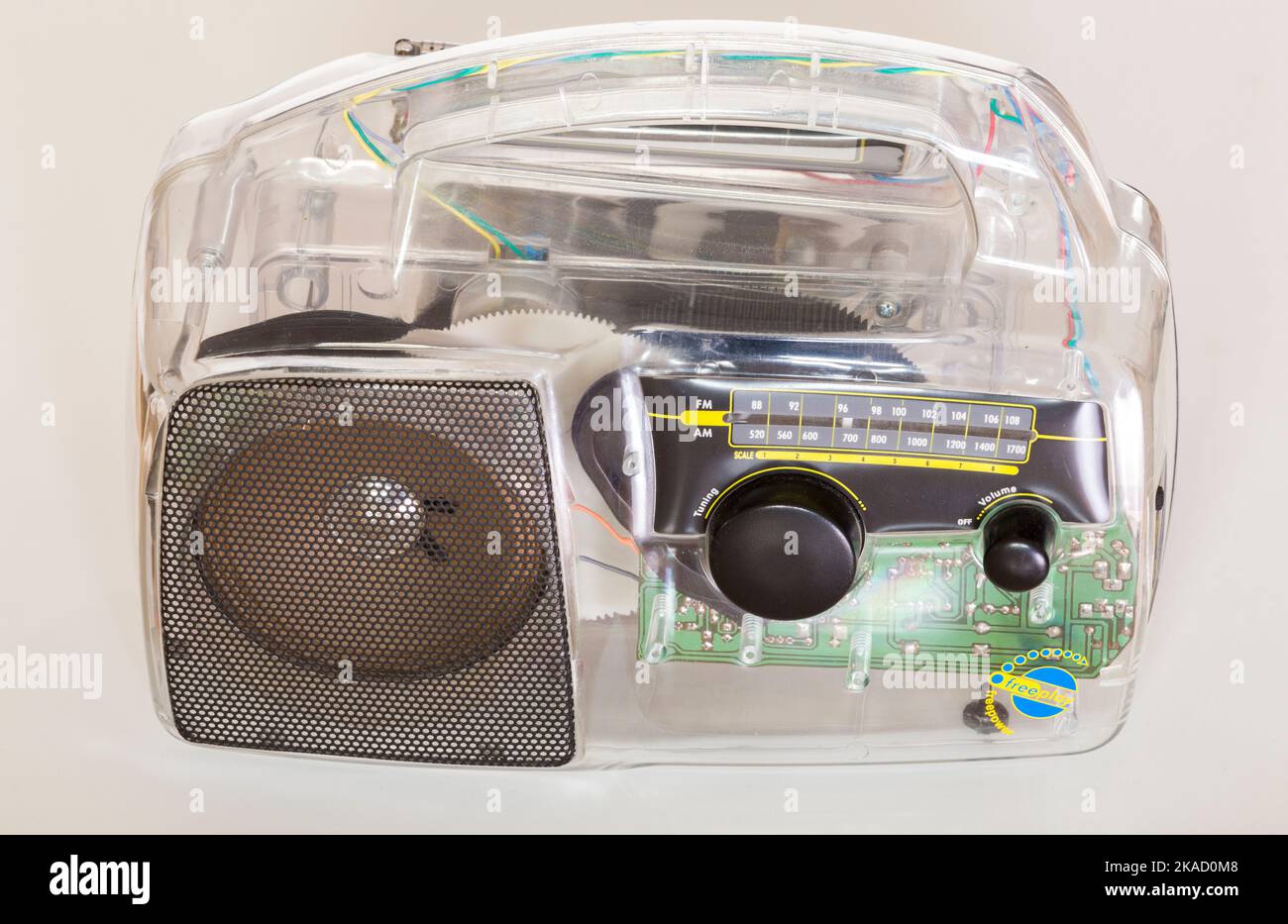 Freeplay clockwork / clock work solar powered FM / AM radio with see