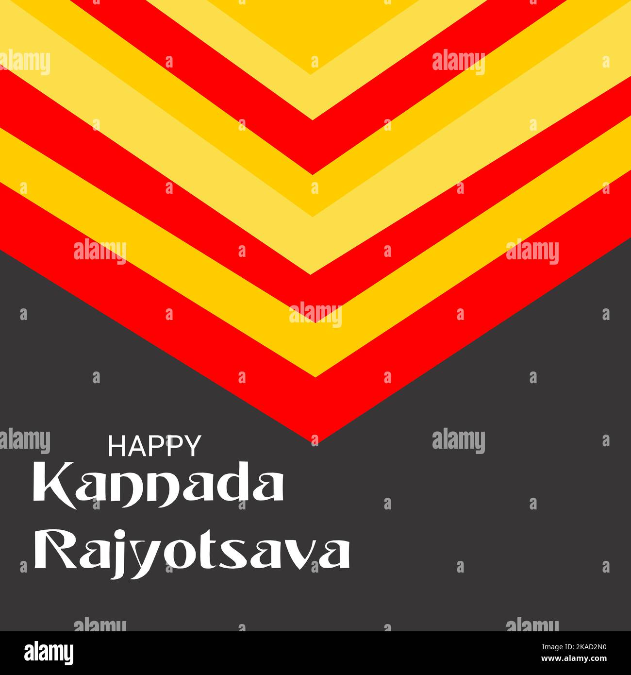 Vector illustration of a Background for Karnataka Formation Day, Kannada  Rajyotsava Stock Photo - Alamy