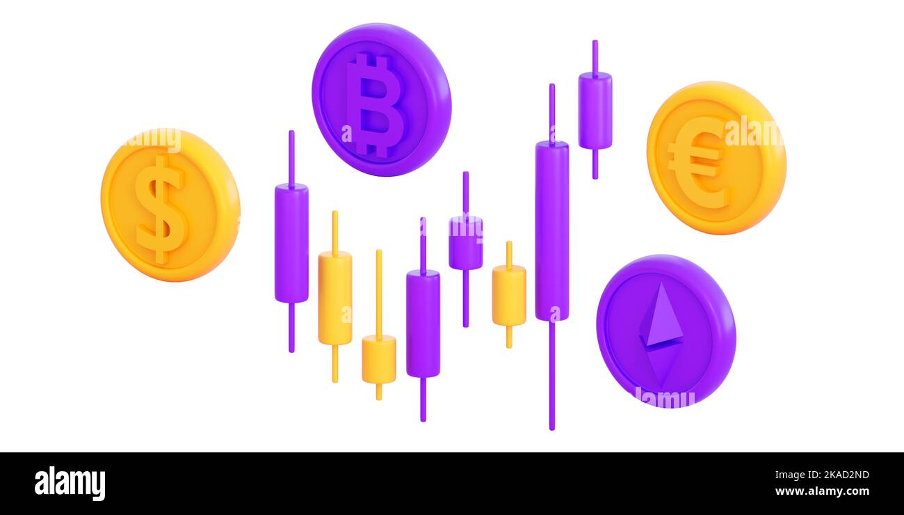 Candlestick chart 3d Cut Out Stock Images & Pictures Alamy