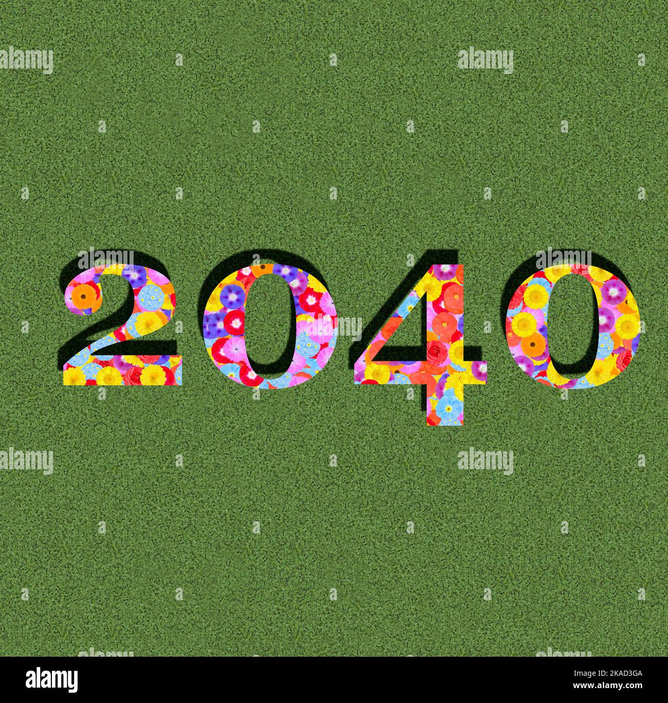 year 2040 by using image IDs 2KA2J50 and 2KACK1X Stock Photo - Alamy