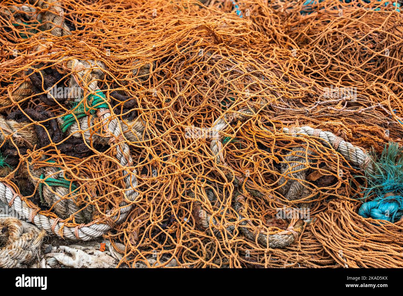 Fishing nets and floats Stock Photo Alamy
