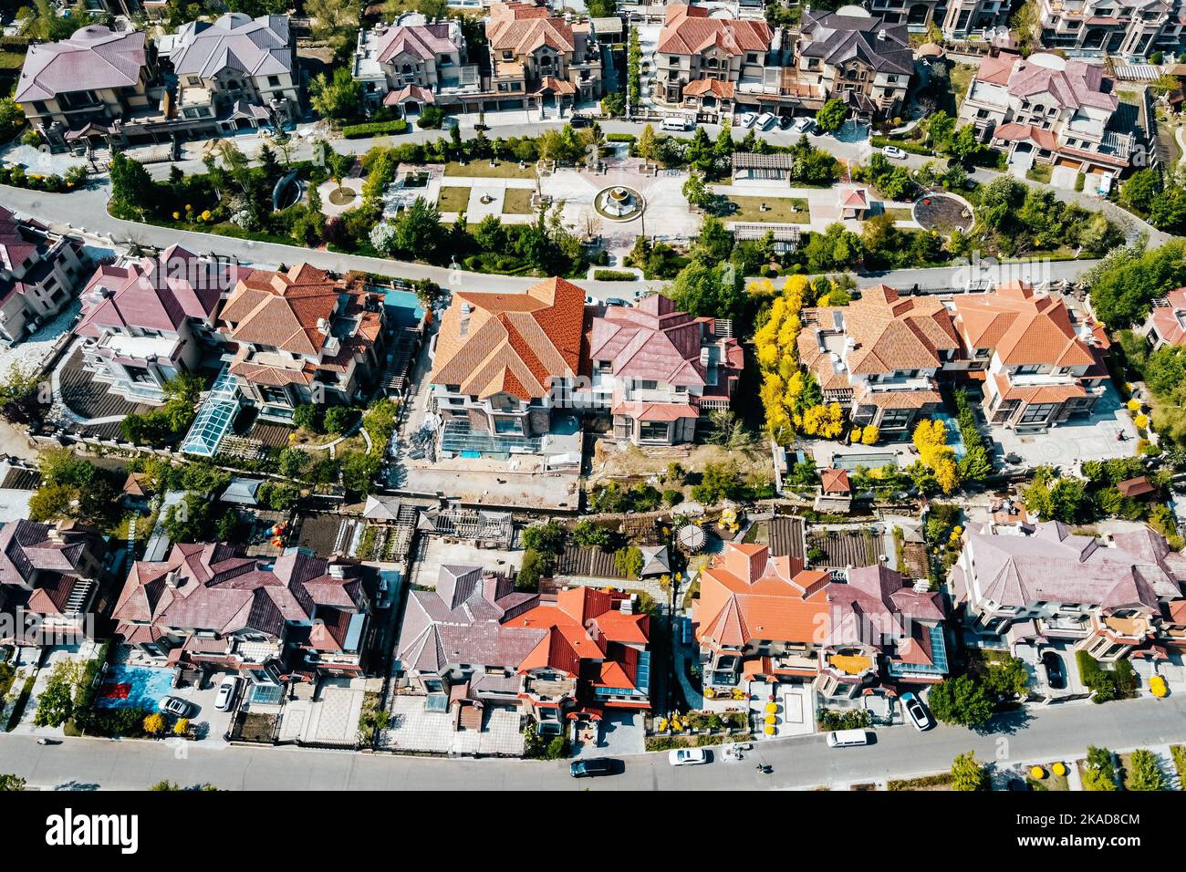 The Ciputra Villa buildings in China aerial view Stock Photo - Alamy