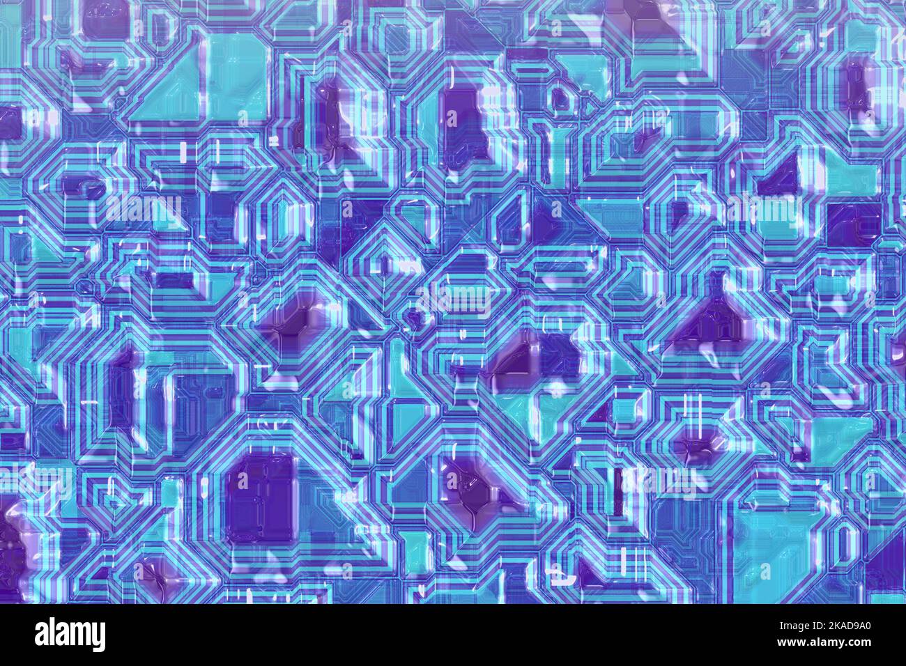 modern electronic crystalline template computer art texture ...