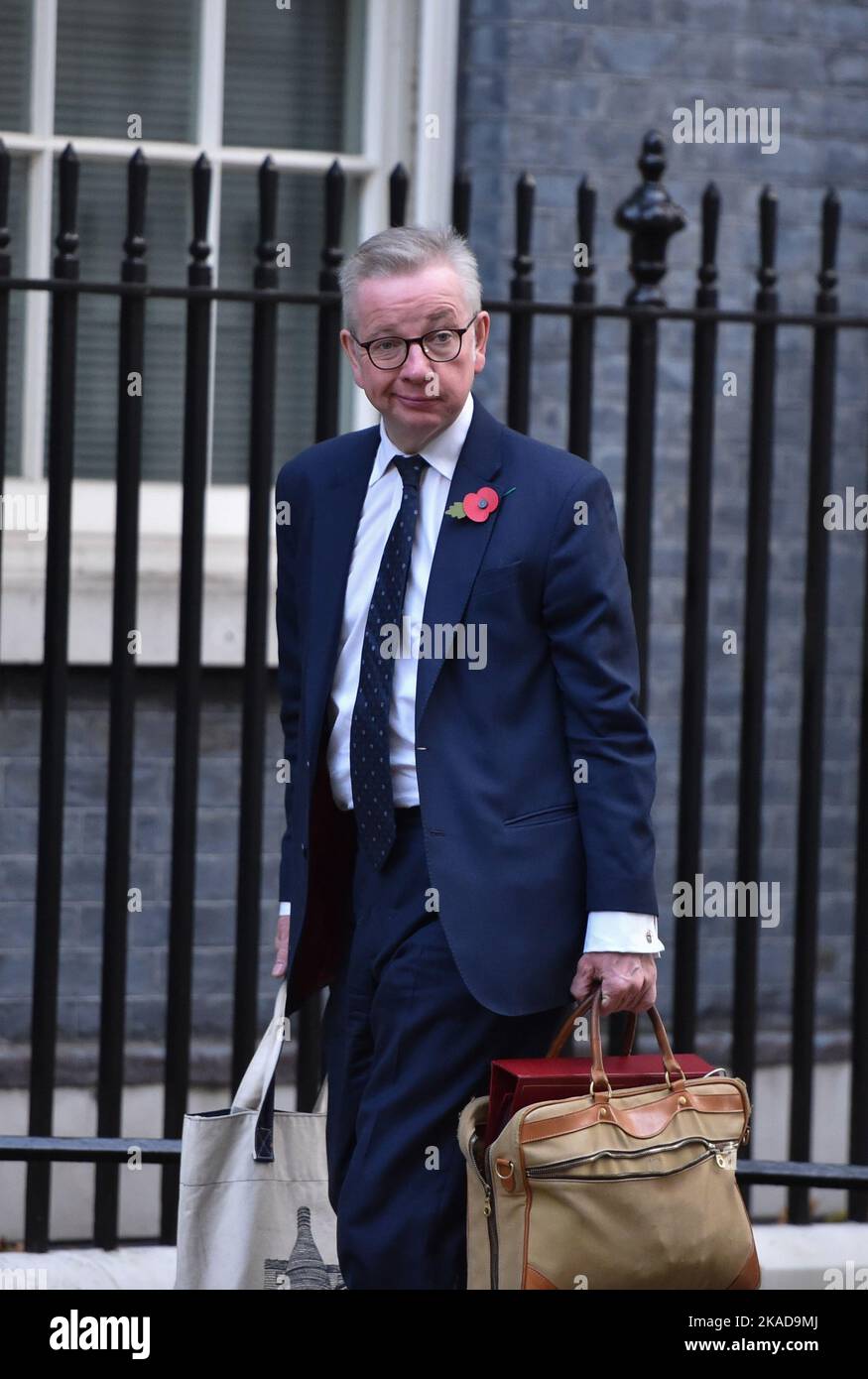 London, UK, 02nd Nov, 2022. Michael Gove, Secretary of State for Levelling Up, Housing and Communities and Minister for Intergovernmental Relations, seen at Downing Street. Credit: Thomas Krych/Alamy Live News Stock Photo