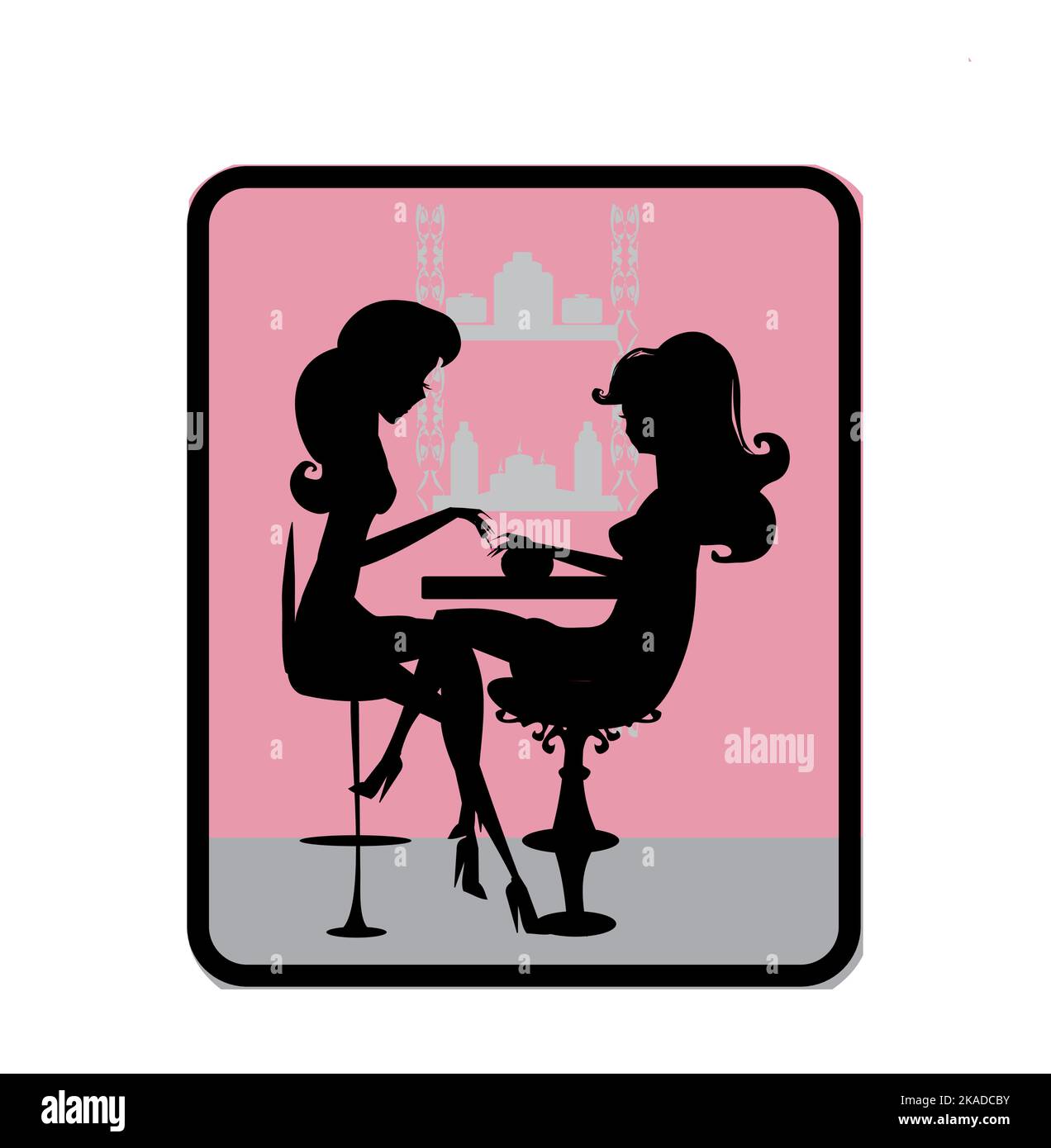 Manicure In Beauty Salon Banner Stock Vector Image Art Alamy