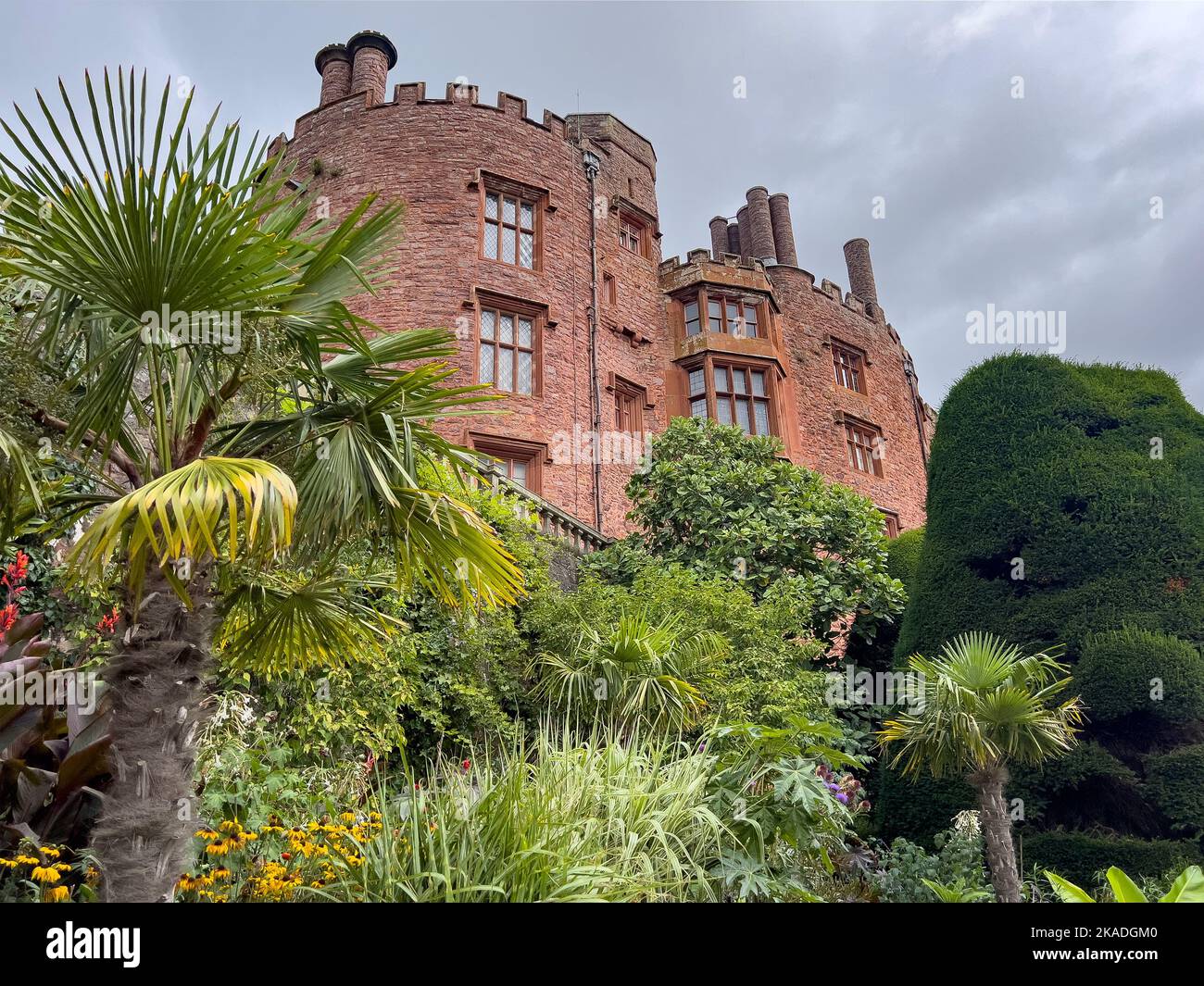 Powis Castle - a medieval castle, fortress and grand country house near Welshpool, in Powys, Wales. Stock Photo