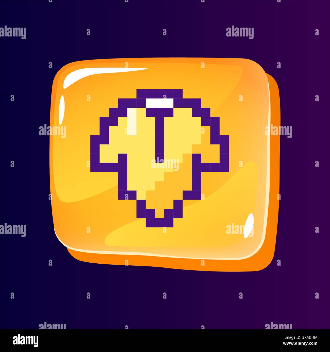 Baby clothes glossy ui button with pixelated color icon Stock Vector ...