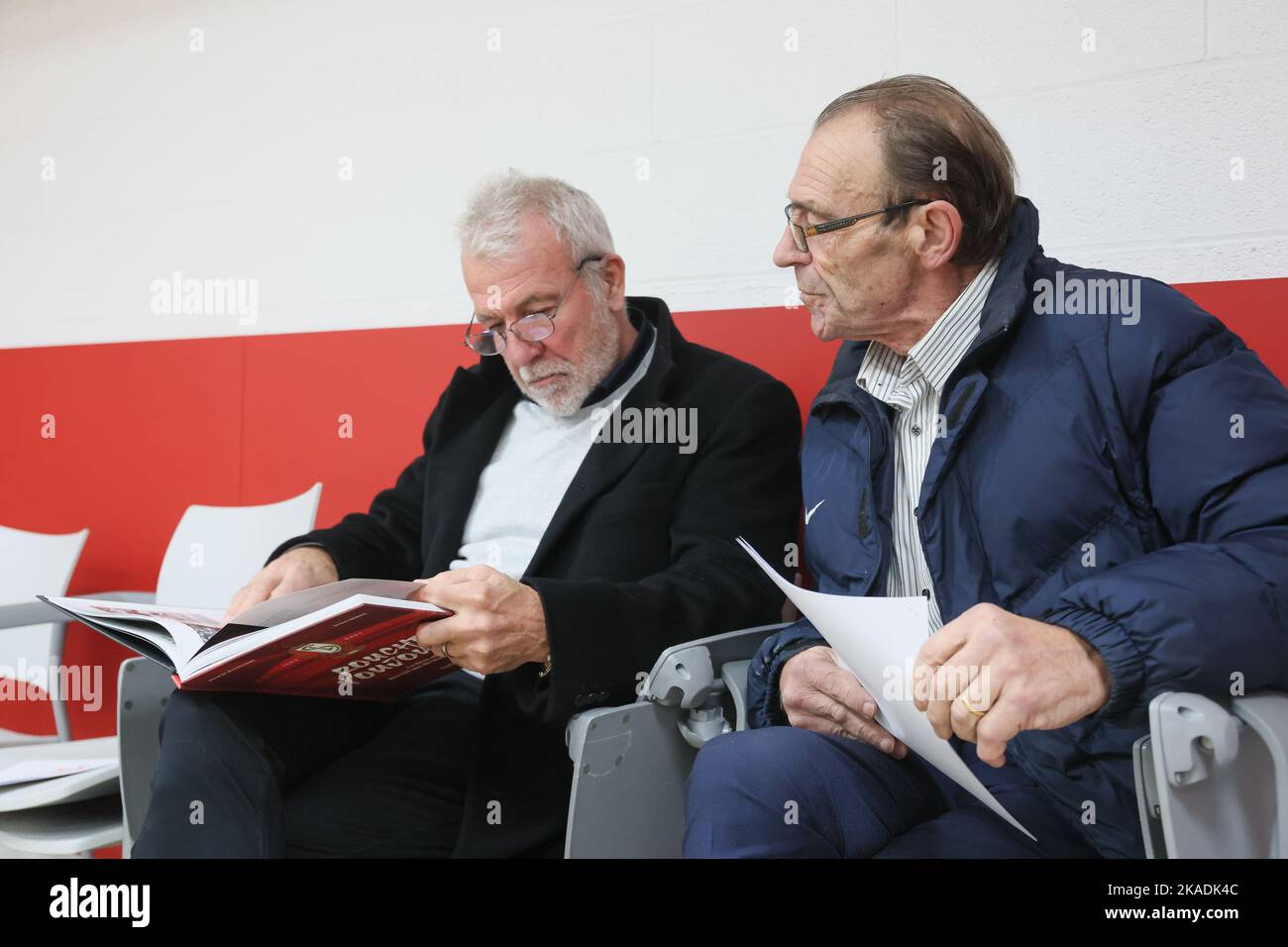 Former player Eric Gerets and Former player Christian Piot pictured