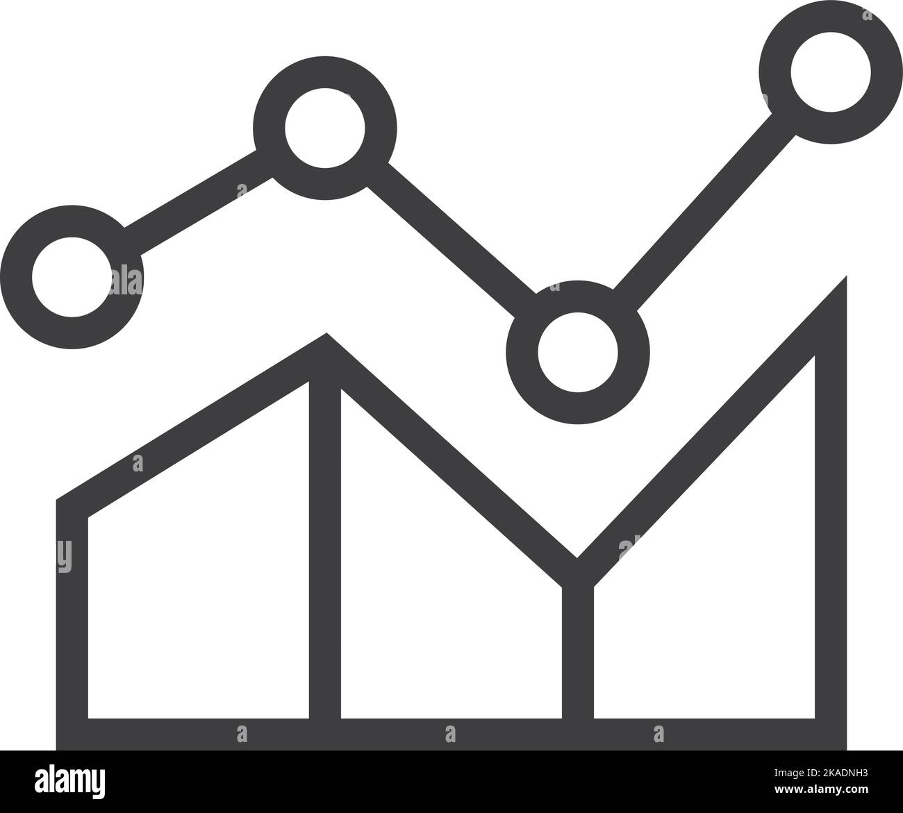 Line graph vector