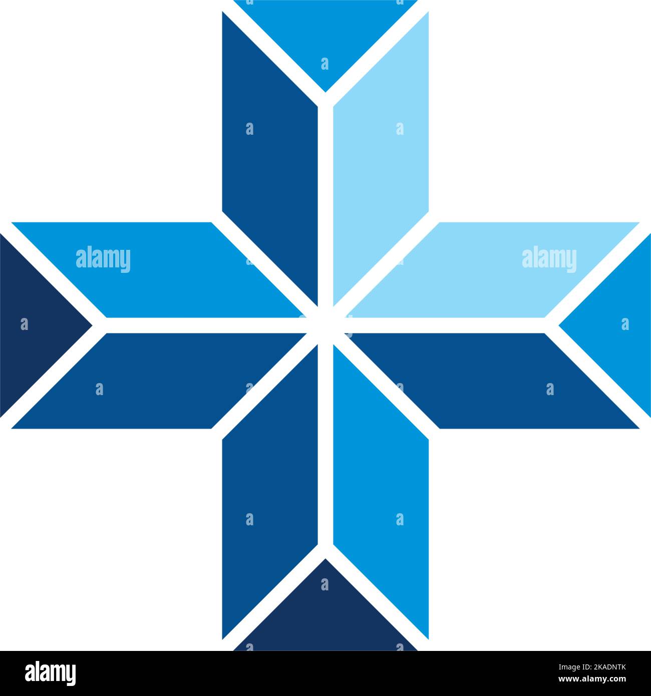 Blue plus symbol vector logo icon design stock vector image art alamy