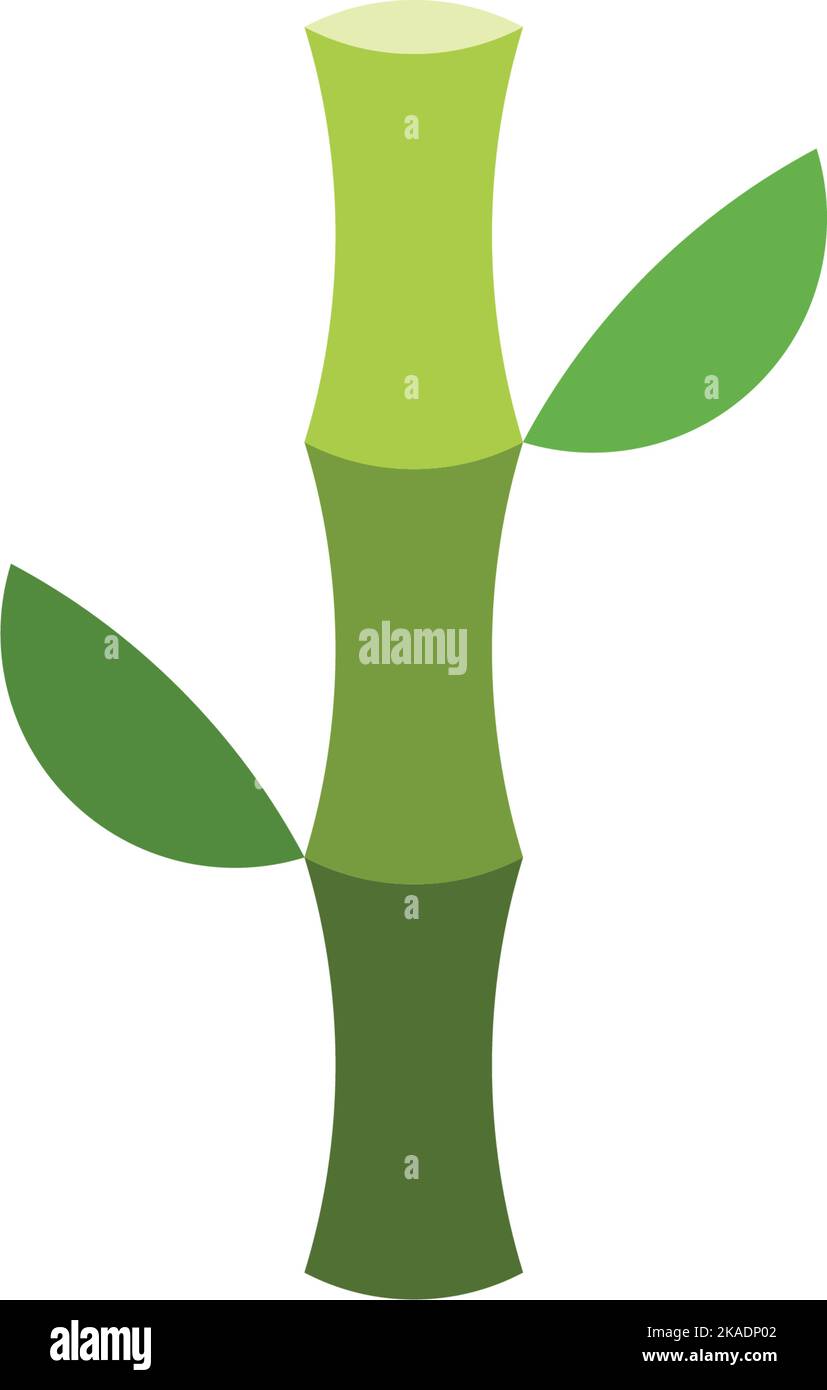 bamboo logo template icon vector design Stock Vector