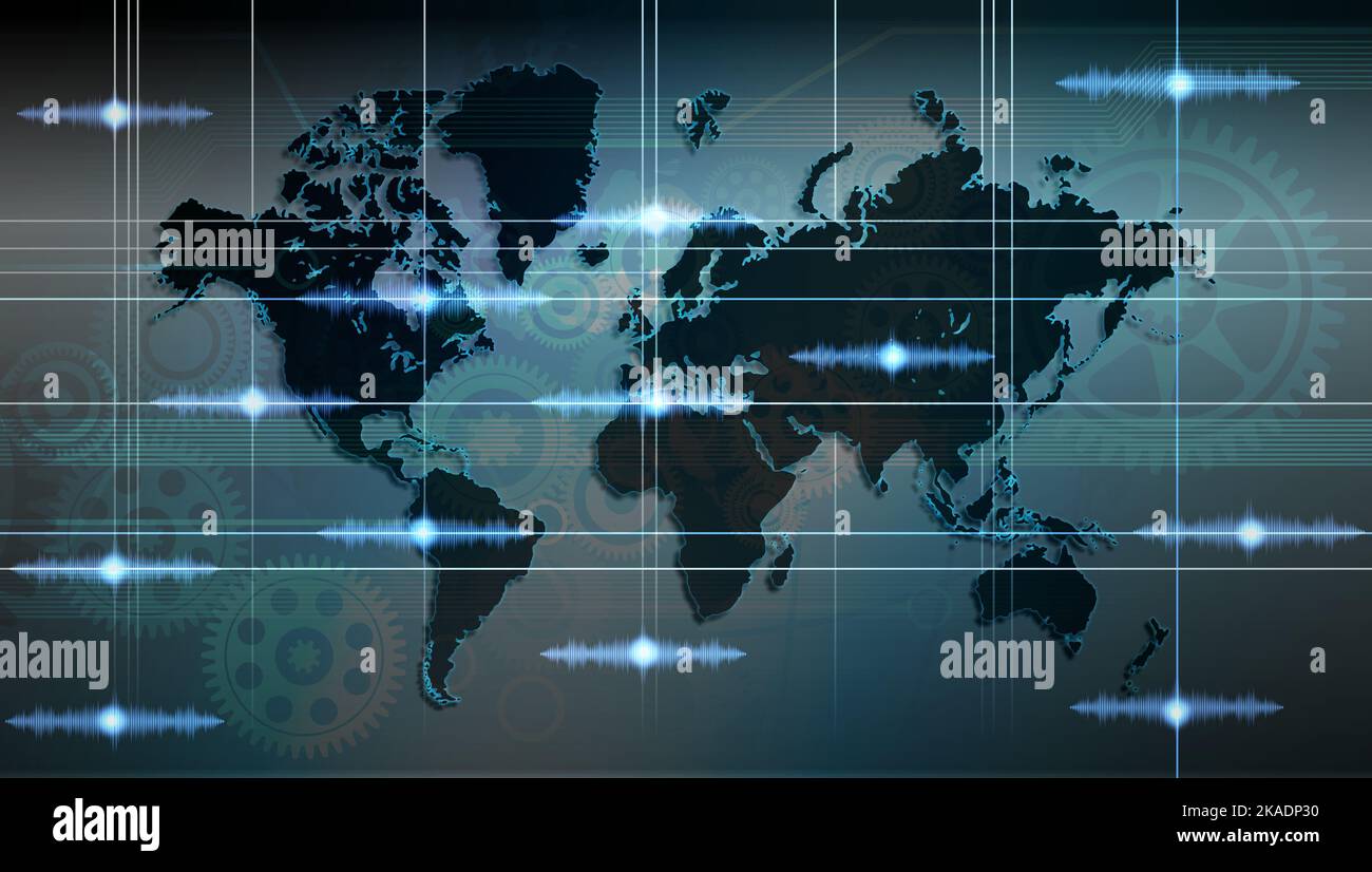 High speed. world map abstract technology background concept.Speed ...