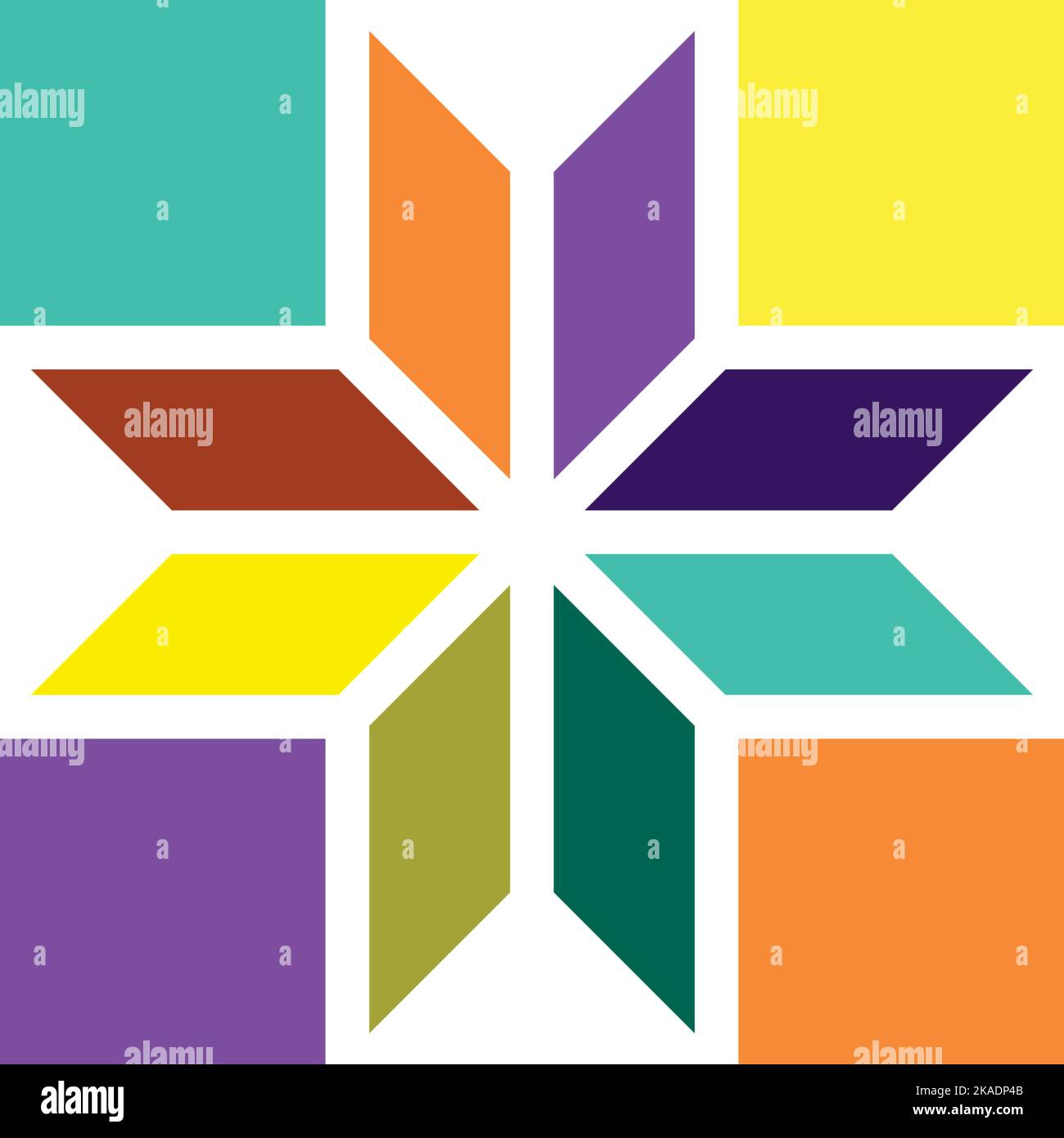 colorful cubes box abstract business logo vector icon Stock Vector