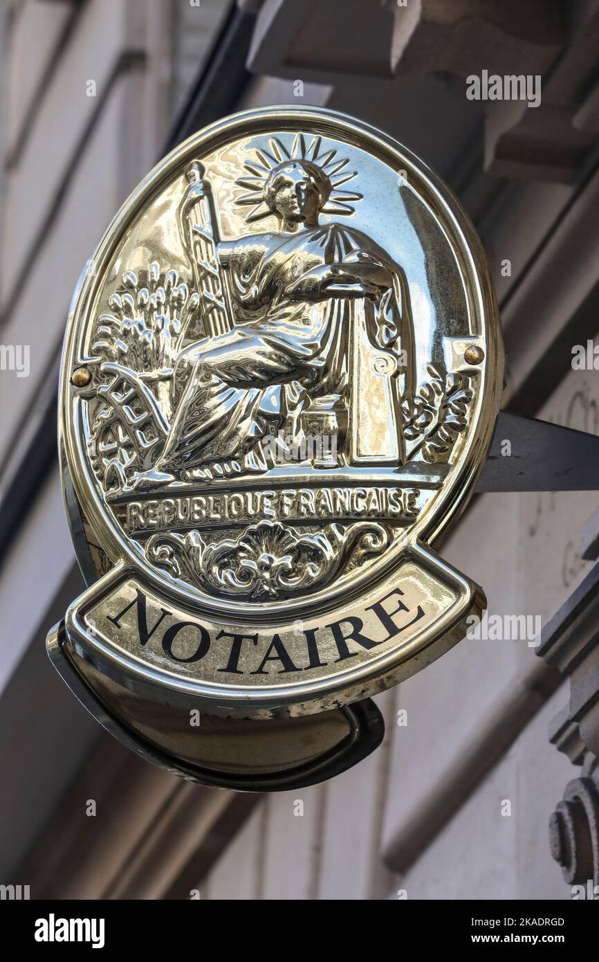 NOTARY IN FRANCE Stock Photo Alamy
