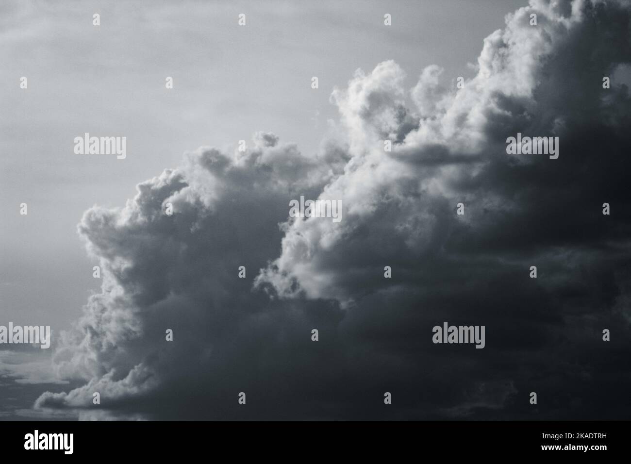 Clouds Slowly Covering the Sky Stock Photo