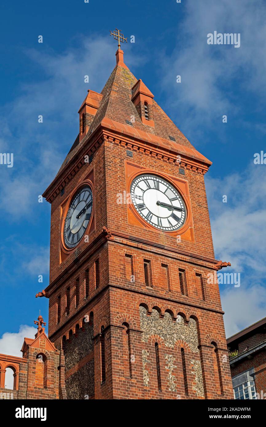 Clock tower, City Centre, Brighton, East Sussex, England, Great Britain Stock Photo
