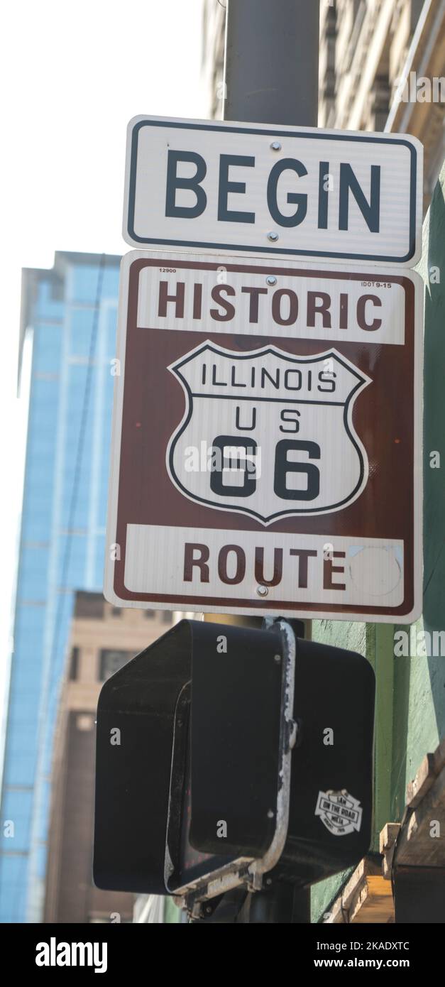 Chicago illinois usa route hi-res stock photography and images - Alamy
