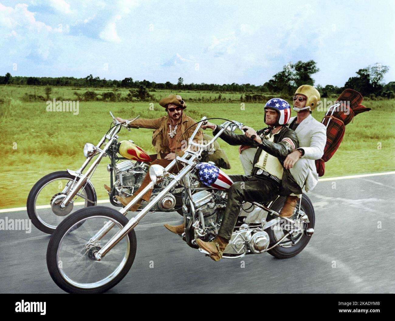 Easy Rider Dennis Hopper, Peter Fonda & Jack Nicholson Stock Photo Alamy