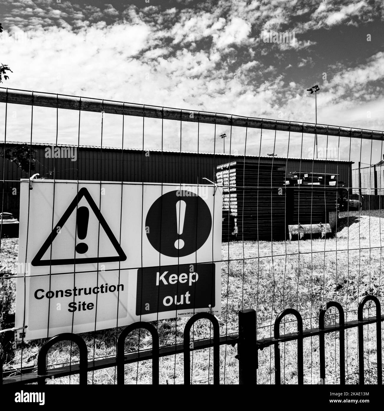 Dorking Surrey Hills, London UK, July 24 2022, Construction Site