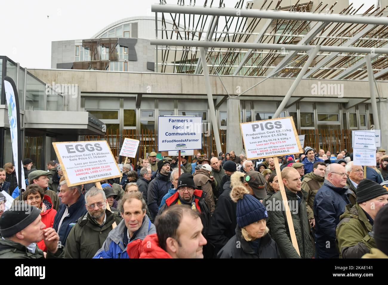 Edinburgh Scotland, UK 02 November 2022. A NFU Scotland Rally takes ...