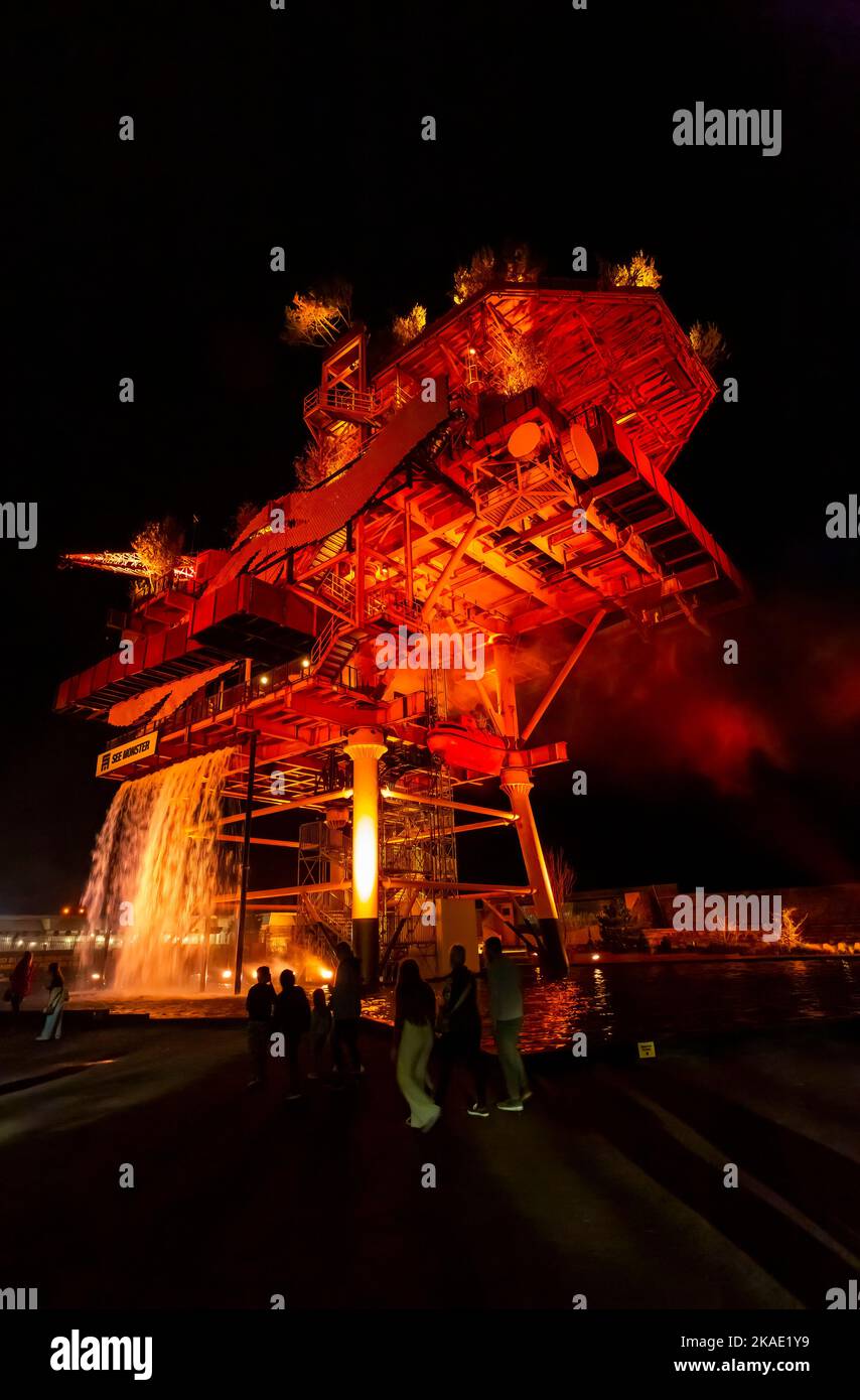 See Monster, an art installation made from a former oil rig re ...