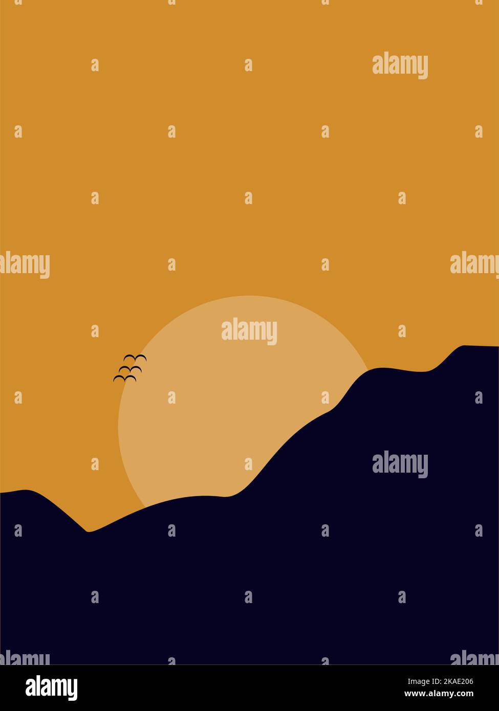 Beatiful sunset Stock Vector Images - Alamy