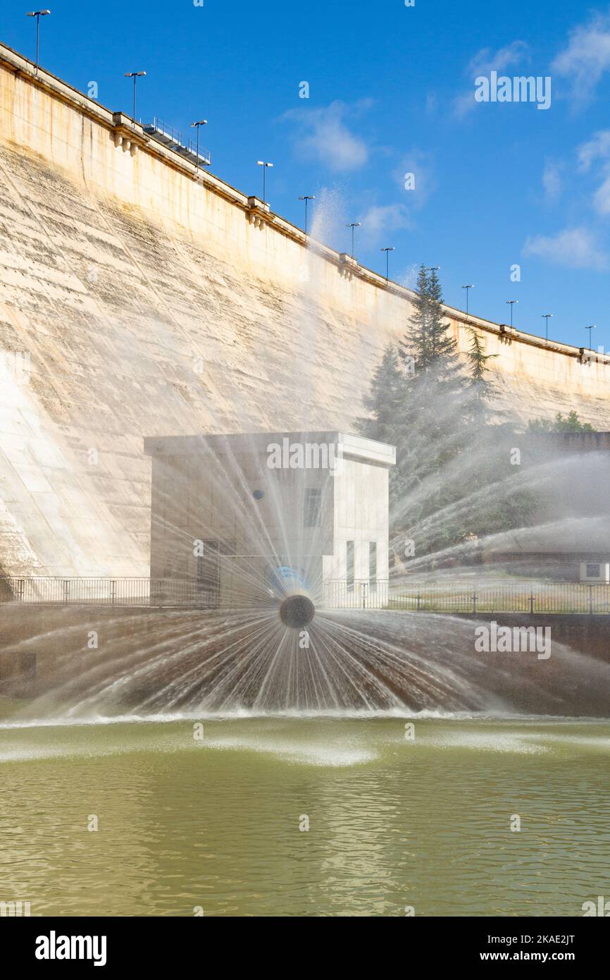 Hydro electric dam in Spain Stock Photo
