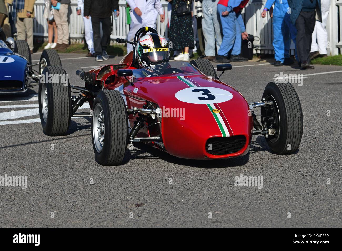 Joe Colasacco, RAM-Fiat 4, Chichester Cup, a twenty minute race for rear-engined Formula Juniors with drum brakes that raced in the years 1958 to 1962 Stock Photo