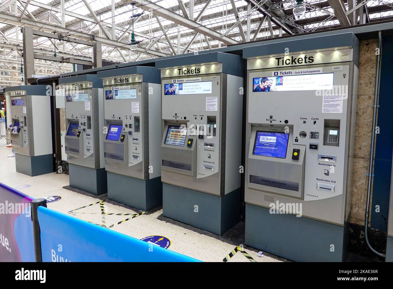Ticket Xpress, ScotRail ticket dispensing machines, Glasgow Central