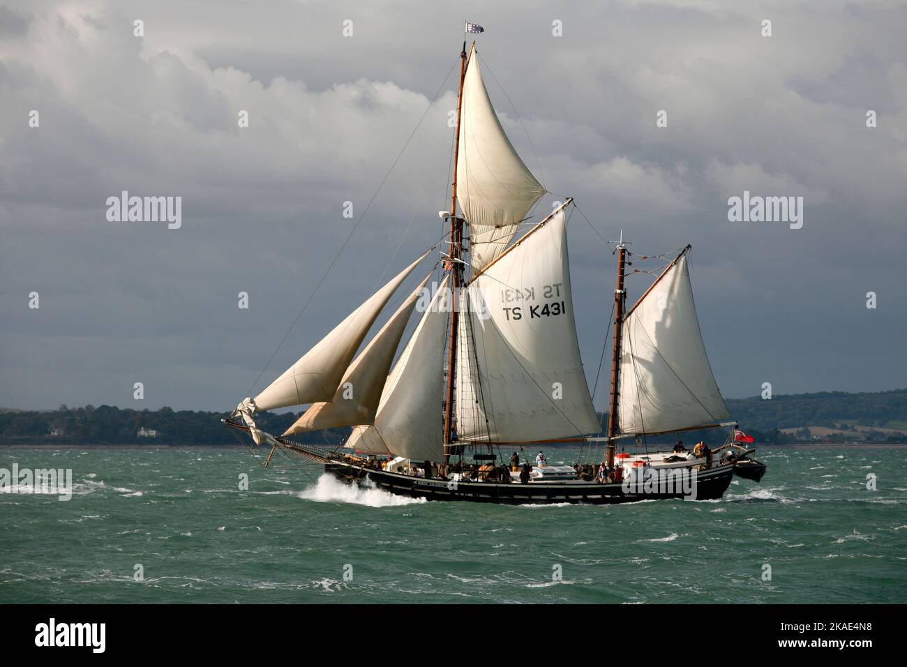 British sail training ketch Queen Galadriel Stock Photo Alamy