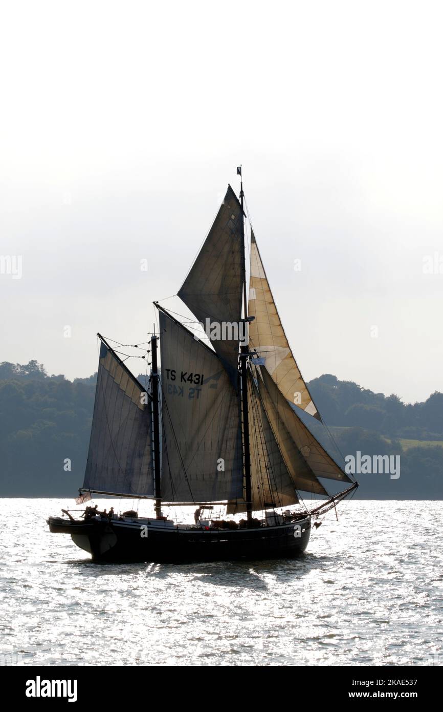 British sail training ketch Queen Galadriel Stock Photo Alamy