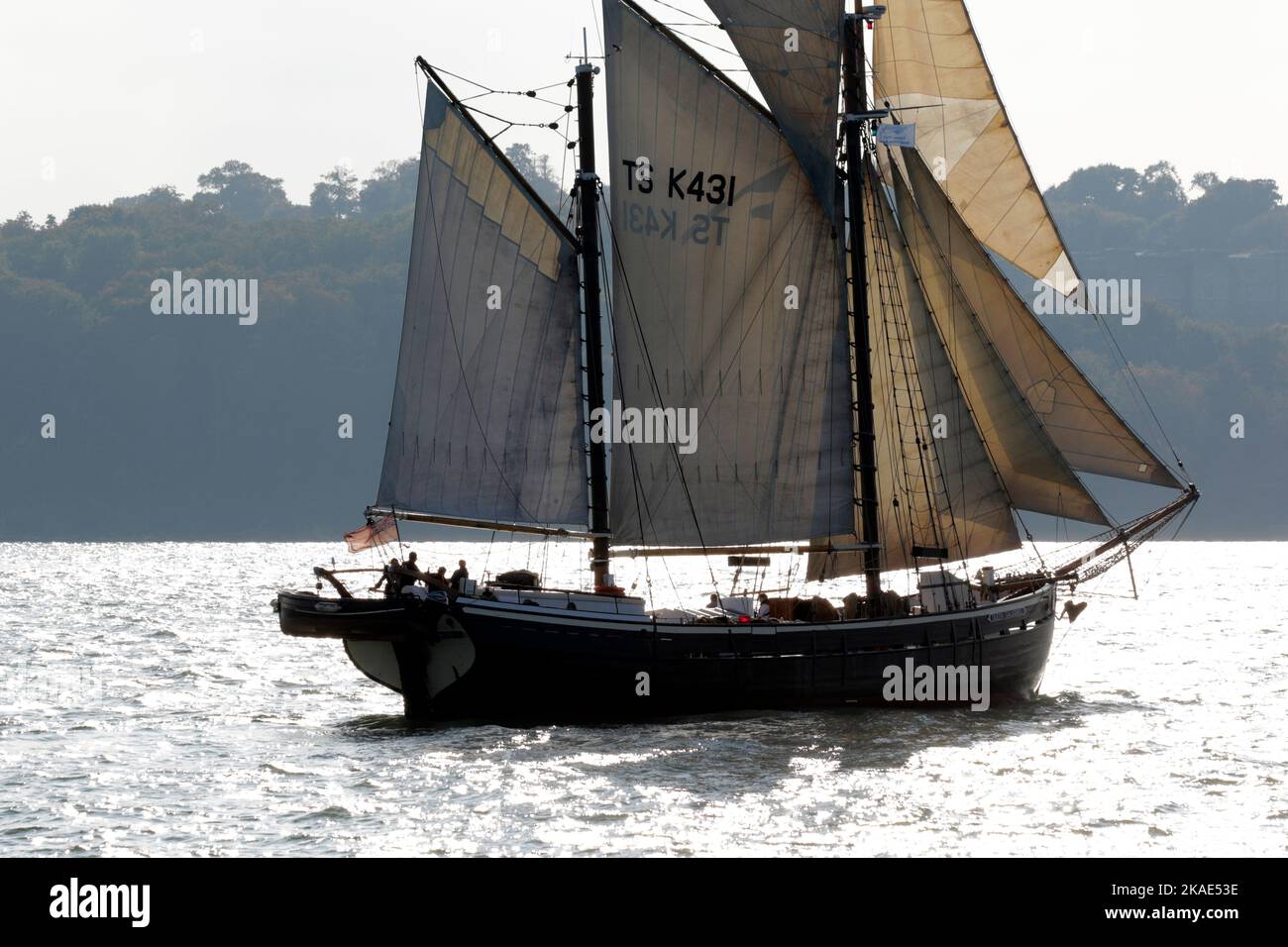 British sail training ketch Queen Galadriel Stock Photo Alamy