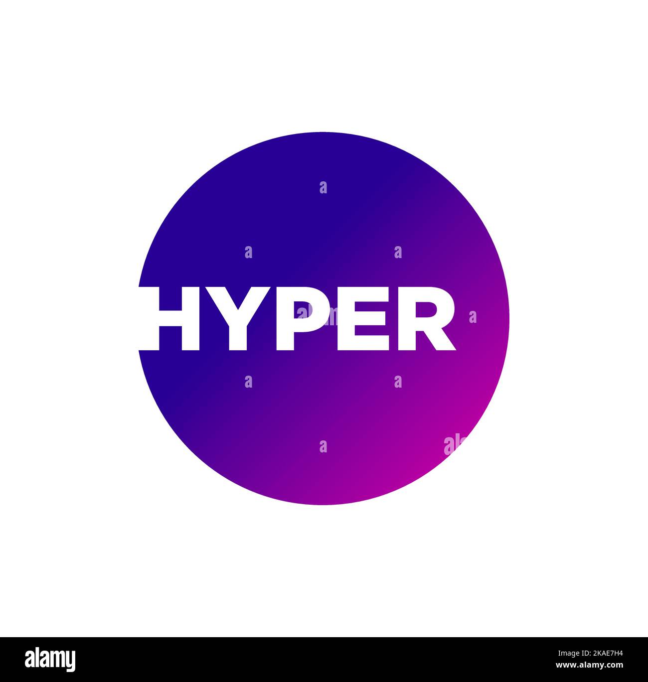 A vector design of a hyper colorful circular button isolated on a white ...