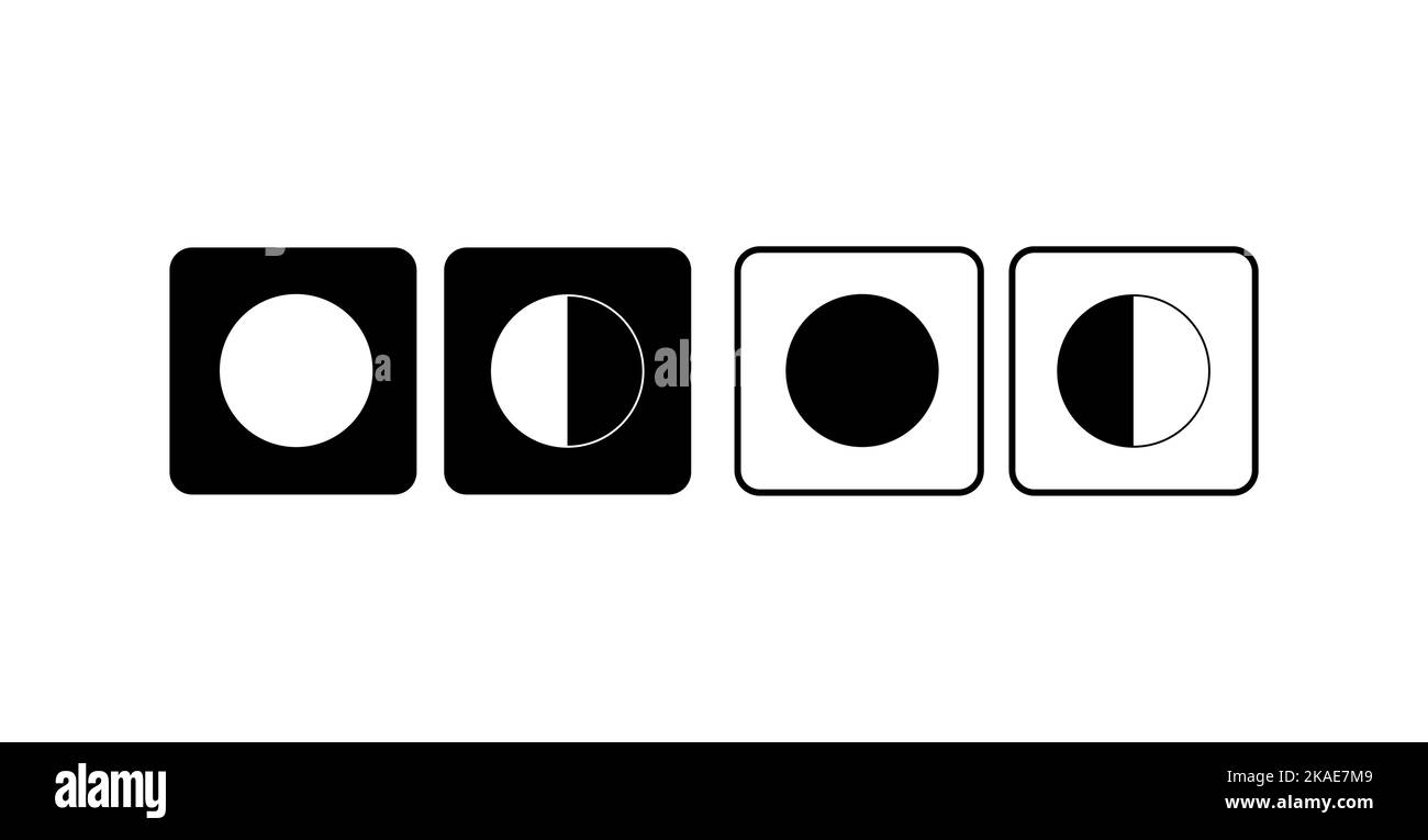 Day and night mode icon. Mobile app interface design concept. Dark mode