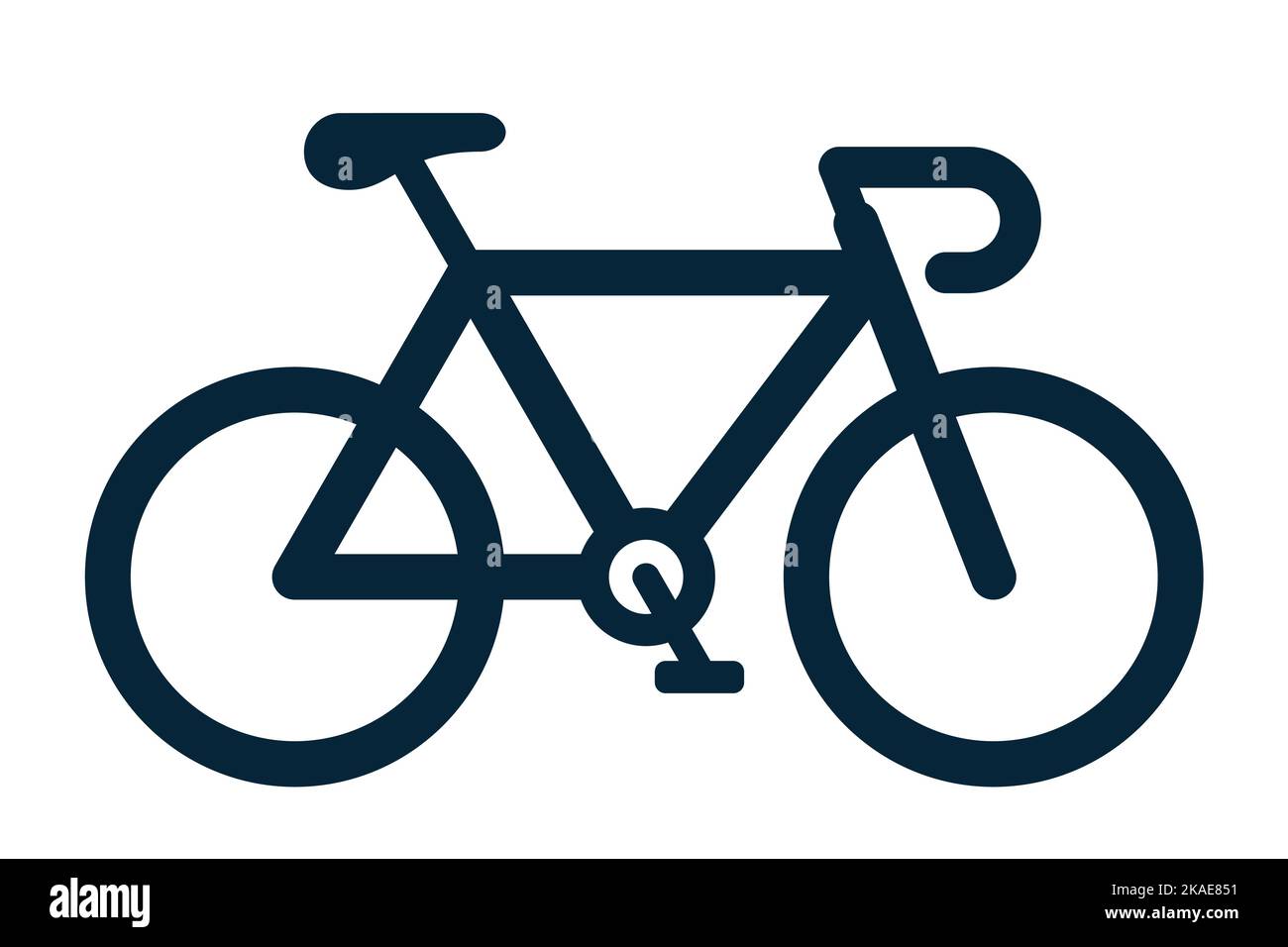Race bicycle or racing bike - icon vector illustration isolated on